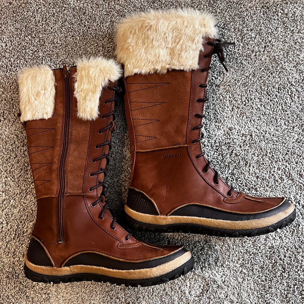 NEW, Merrell Wild Dove Boots, Size 11, Color Brown. Never Worn (no tags or box).